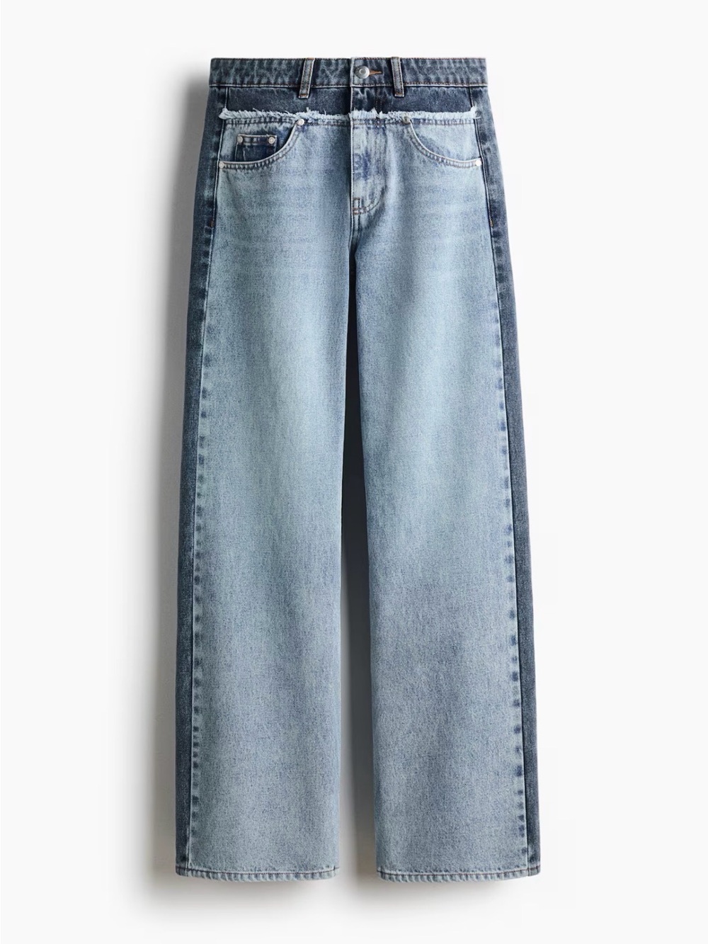 H&M x Stella McCartney Two Tone Straight Leg Jeans US Size 16